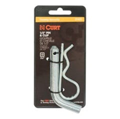 CURT 21410 1/2 Hitch Pin (1-1/4 Receiver, Zinc with Rubber Grip)