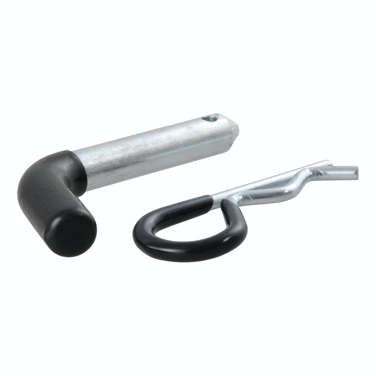 CURT 21410 1/2 Hitch Pin (1-1/4 Receiver, Zinc with Rubber Grip)
