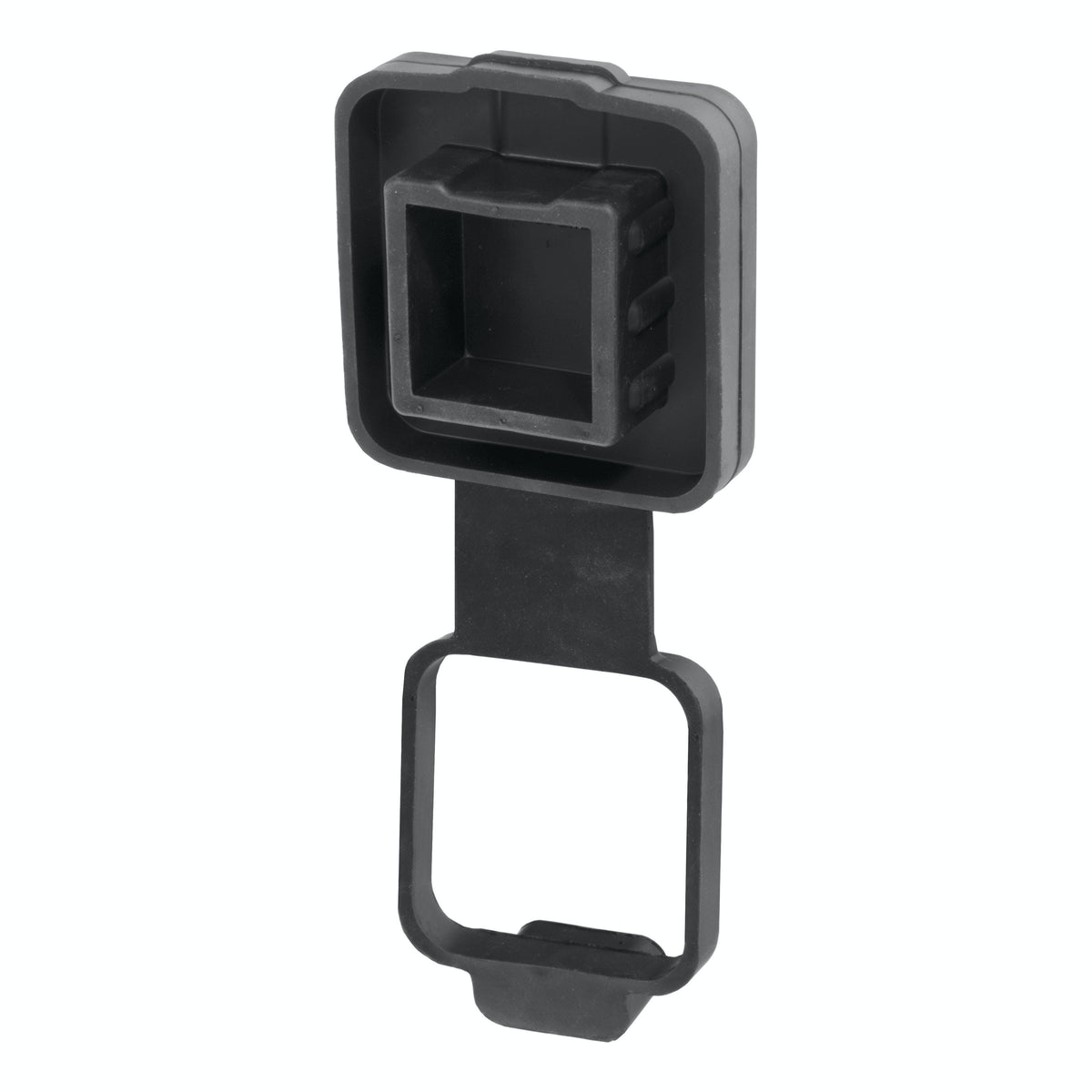 CURT 21728 2 Rubber Hitch Tube Cover with 4-Way Flat Holder (Packaged)