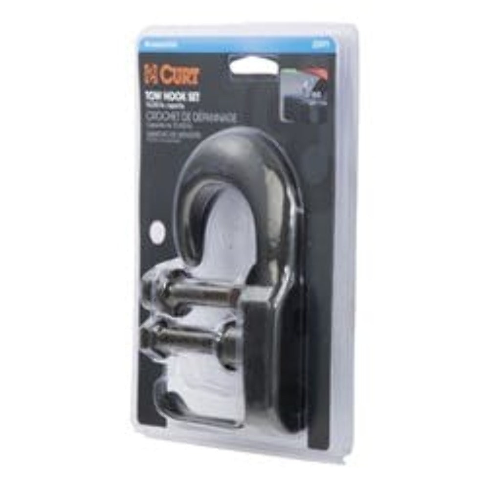 CURT 22420 Tow Hook (10,000 lbs., Chrome)