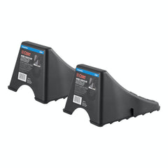 CURT 22800 Wheel Chock Set (Up to 17 Wide Wheels)