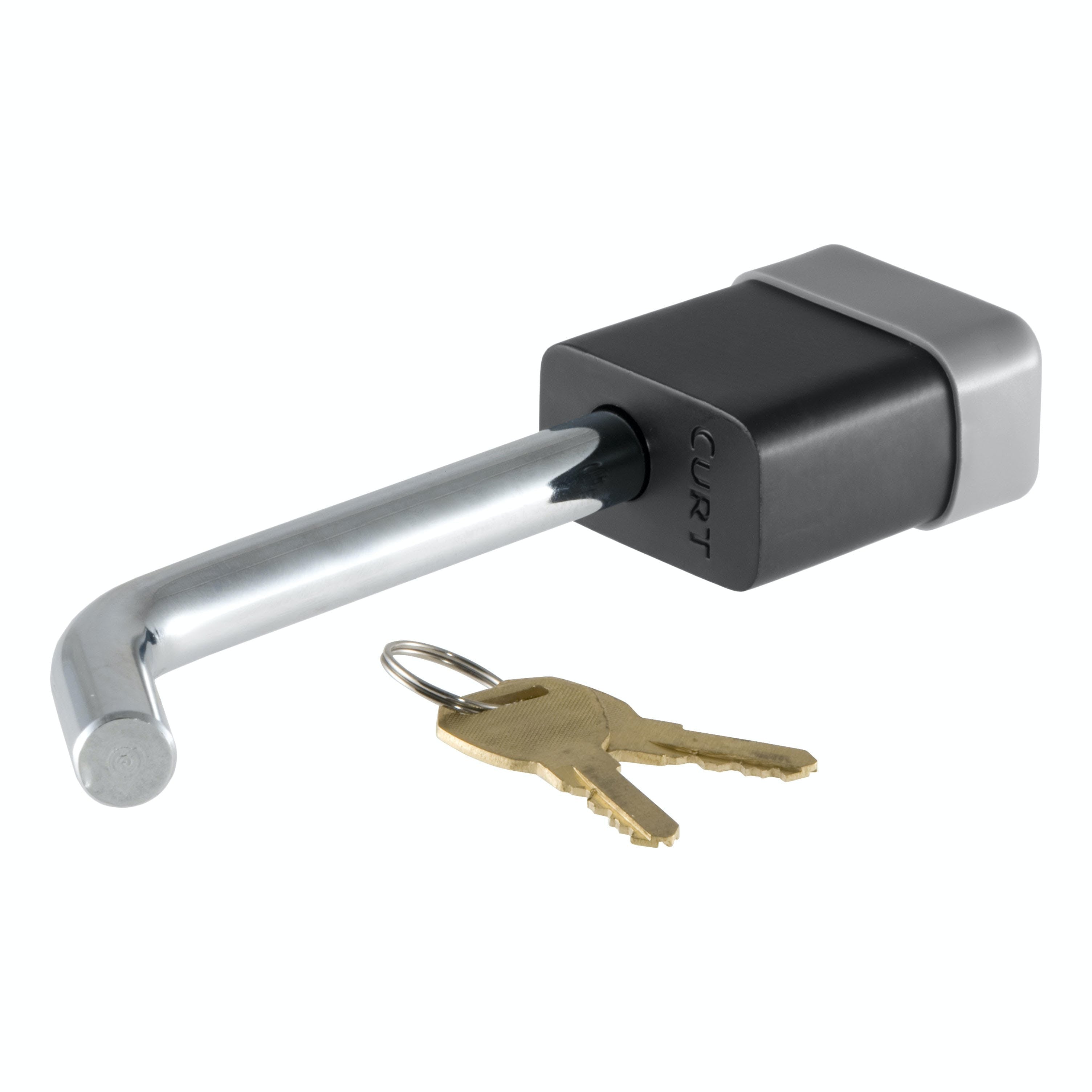 CURT 23020 1/2 Hitch Lock (1-1/4 Receiver, Deadbolt, Chrome)