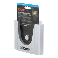 CURT 23079 Powder-Coated Aluminum Trailer Tongue Lock, Fits Most 2-Inch, 1-7/8-Inch Couplers