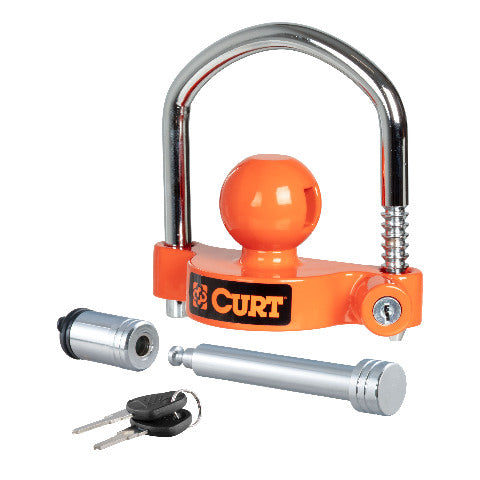 CURT 23092 Hitch & Coupler Lock Set 2 in. or 2-1/2 in. Receivers 1-7/8 in. to 2-5/16 in. Couplers