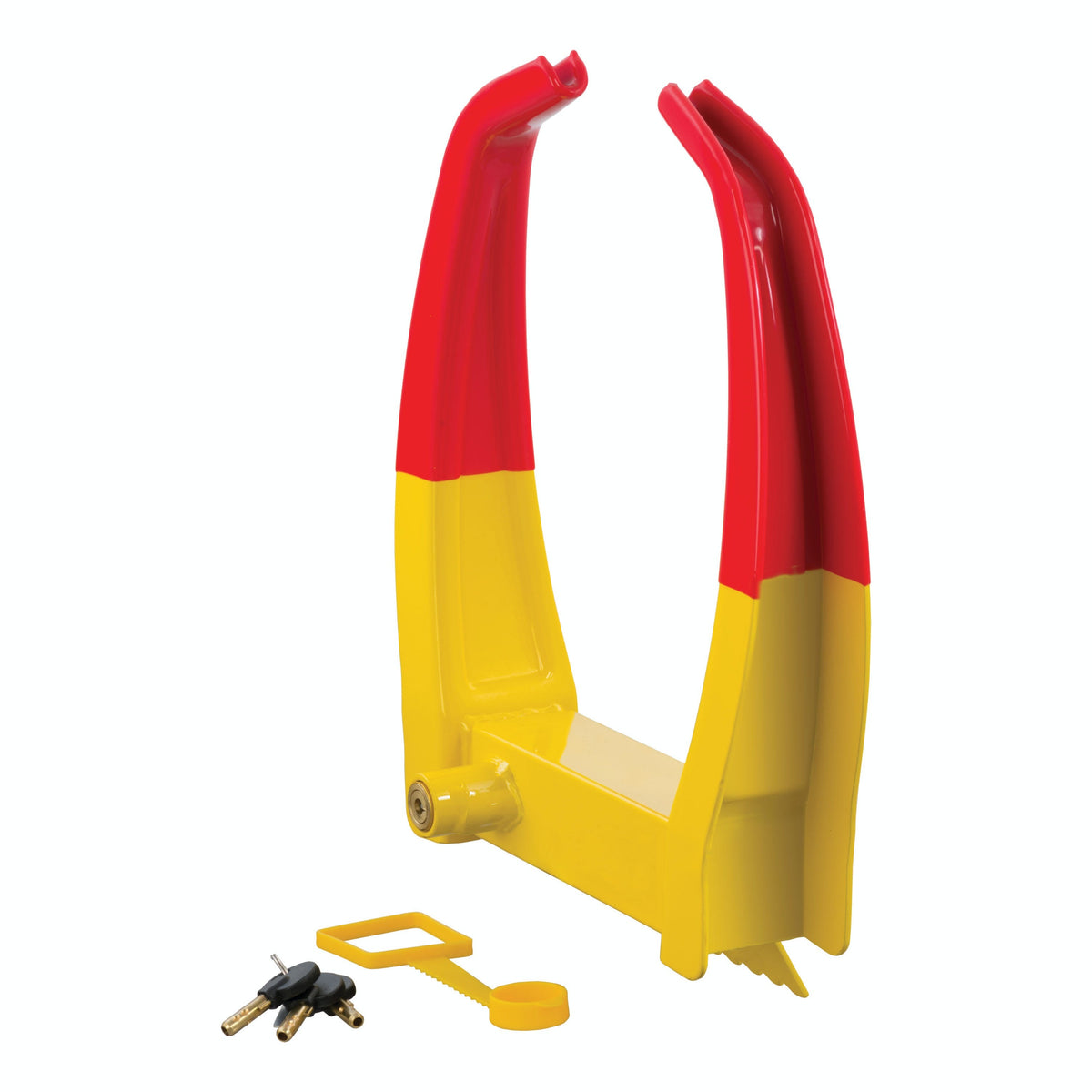 CURT 23175 Wheel Chock Lock (Yellow Powder Coat)