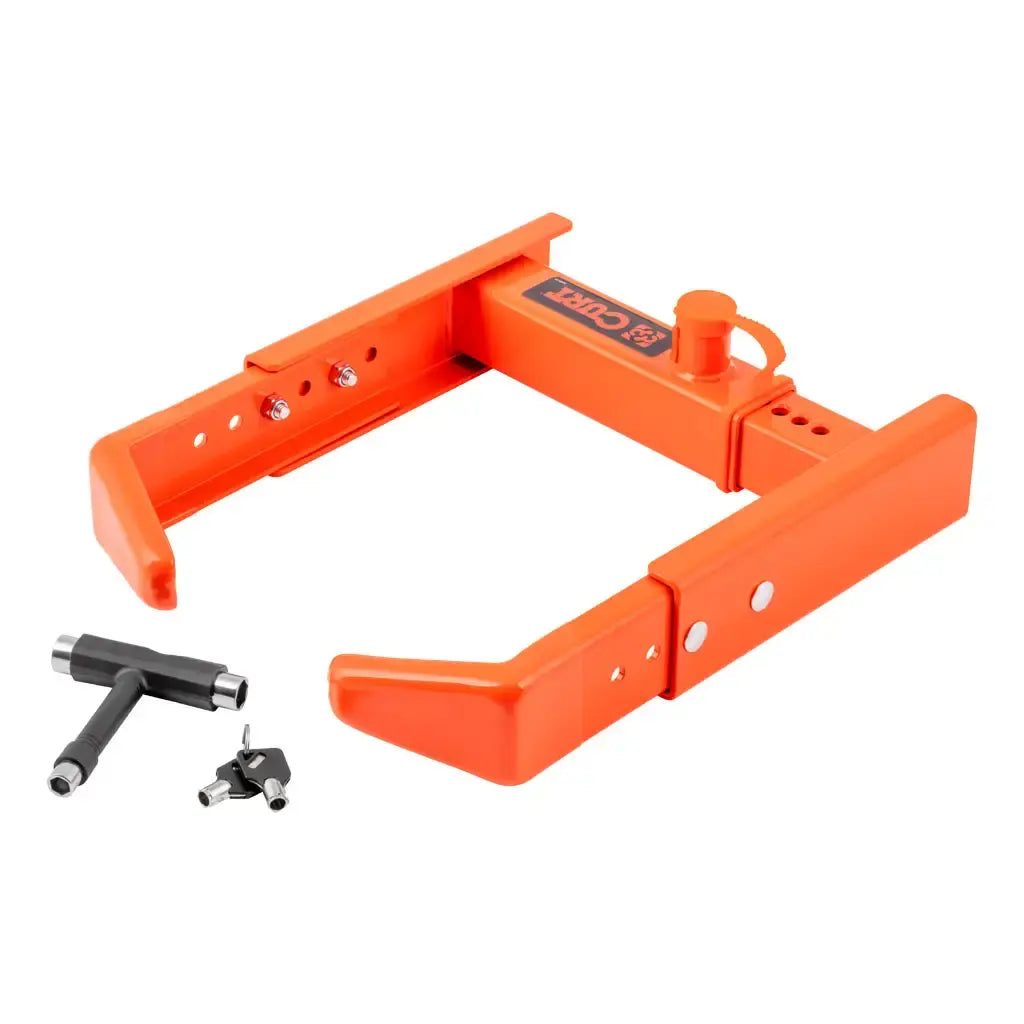 CURT Adjustable Trailer Wheel Lock, 16.5" x 6.5"-8 to 33" x 12-1/2"/R15 23176