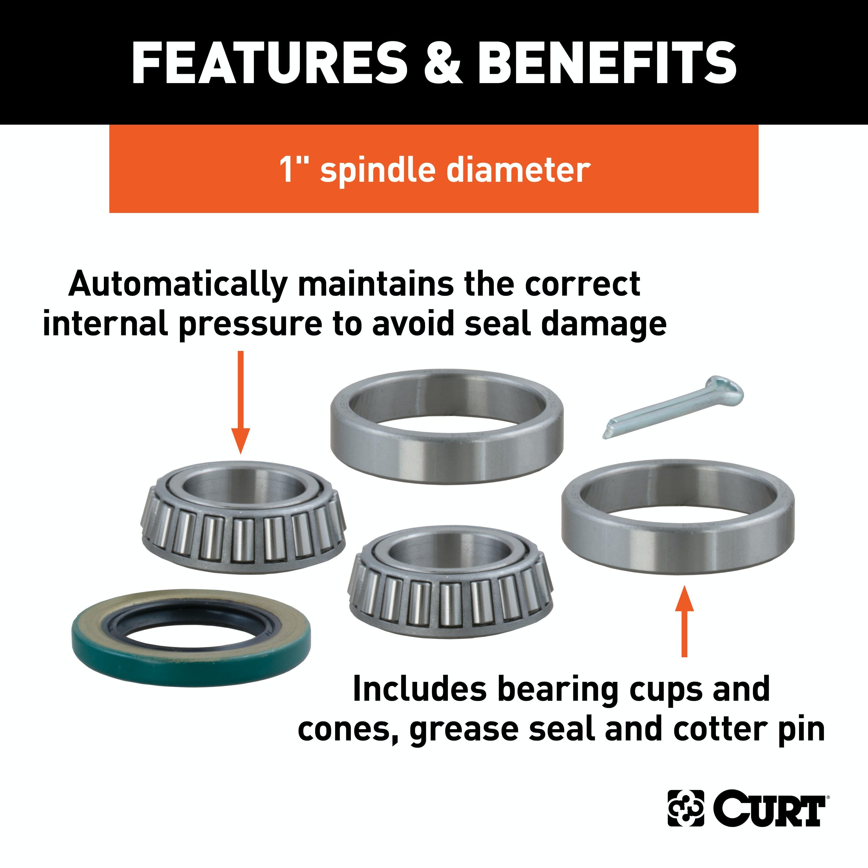 CURT 23210 1 Wheel Bearing Kit