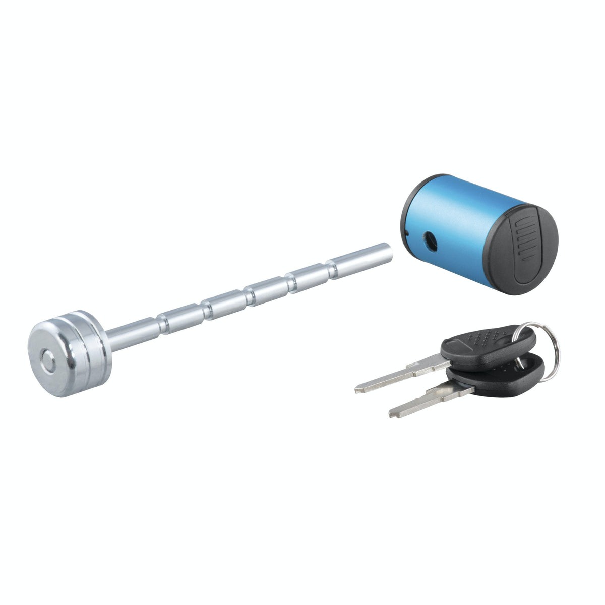 CURT 23503 Coupler Lock (1/4 Pin, 1 to 3 Latch Span, Right-Angle, Chrome)