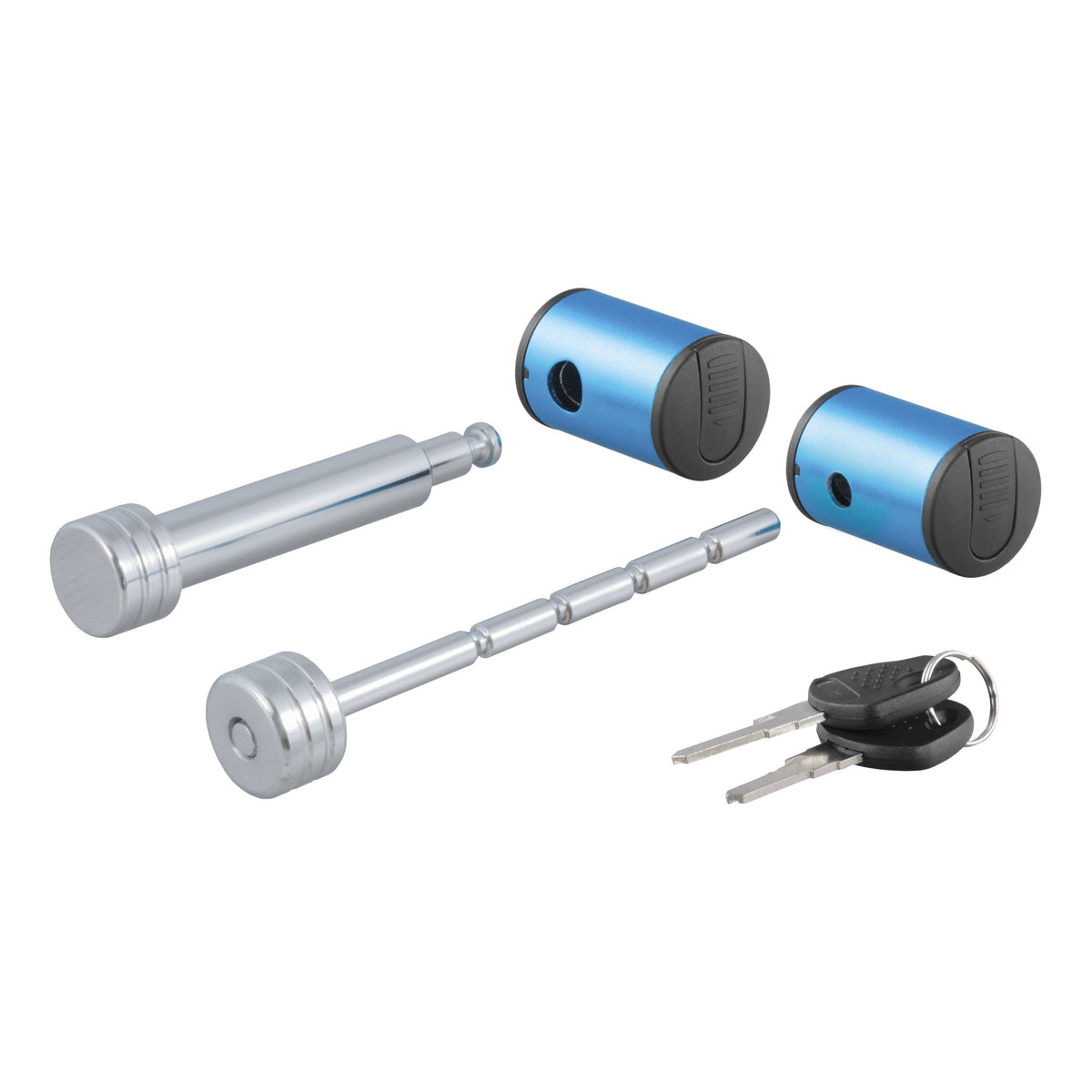 CURT 23505 Right-Angle Hitch and Coupler Lock Set (2 Receiver, 1 to 3 Latch)
