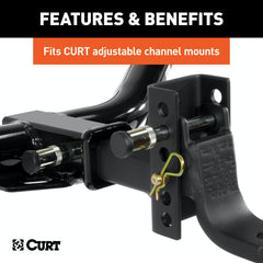 CURT 23556 Channel Mount Lock Set (5/8 Diameter)
