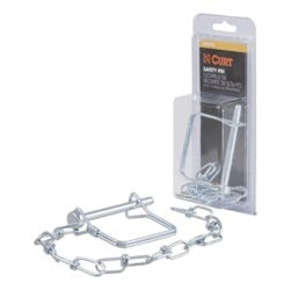 CURT 25013 1/4 Safety Pin with 12 Chain (2-3/4 Pin Length, Packaged)