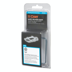 CURT 25035 5/16 Safety Pin with 12 Chain (3 Pin Length, Packaged)