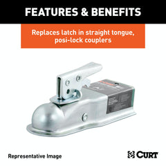 CURT 25094 Replacement 1-7/8 Posi-Lock Coupler Latch for Straight-Tongue Couplers