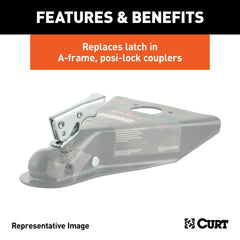 CURT 25294 Replacement 2 Posi-Lock Coupler Latch for A-Frame Couplers