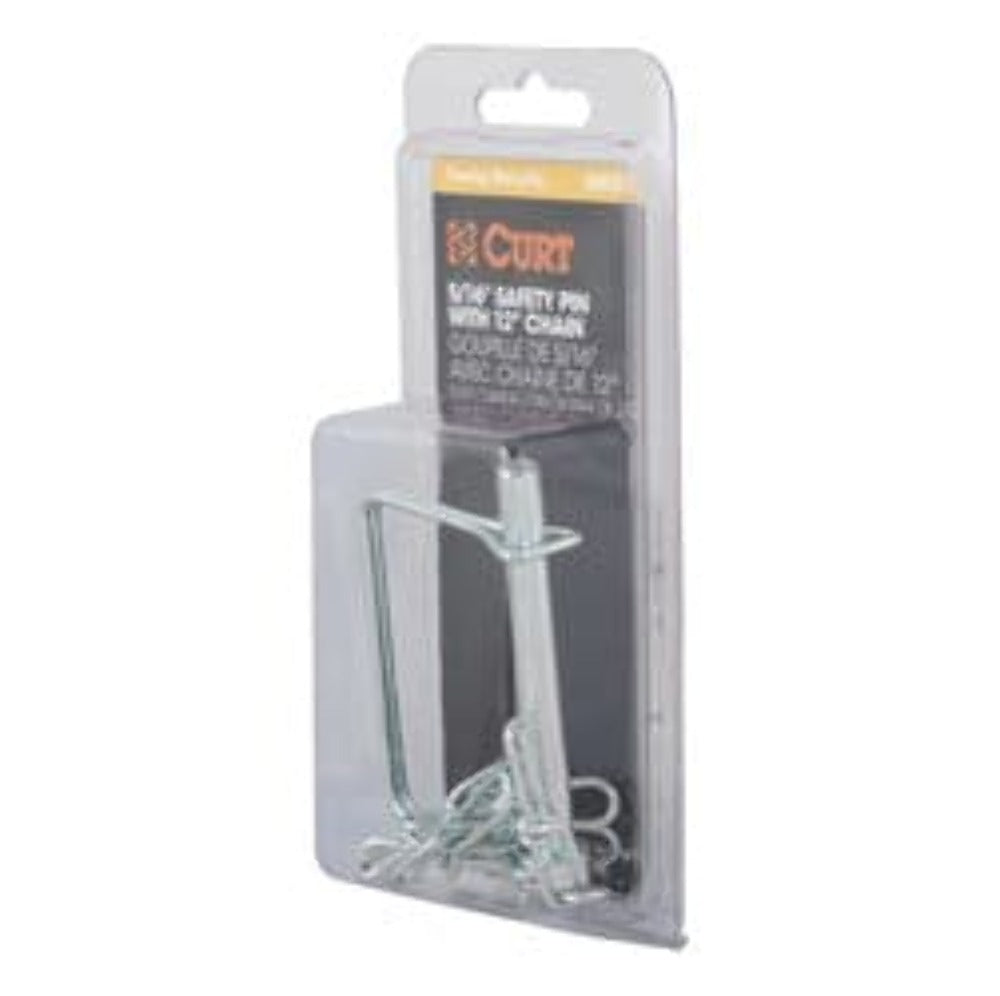 CURT 28000 3/8 Safety Pin with 12 Chain (2-3/4 Pin Length)