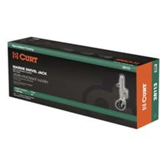 CURT 28155 Marine Jack with Dual 6 Wheels (1,500 lbs, 10 Travel)