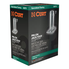 CURT 28275 Pin-On Jack Foot (Fits 2 Tube, 2,000 lbs, 8-1/2 Height, Packaged)