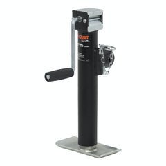 CURT 28321 Pipe-Mount Swivel Jack with Side Handle (2,000 lbs, 10 Travel)