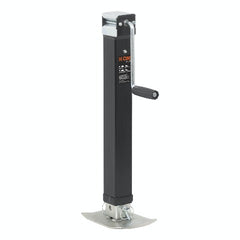 CURT 28575 Direct-Weld Square Jack with Side Handle (8,000 lbs, 15 Travel)