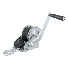 CURT 29433 Hand Crank Winch with 15' Strap (900 lbs, 6-1/2 Handle)