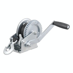 CURT 29435 Hand Crank Winch with 20' Strap (1,400 lbs, 7-1/2 Handle)