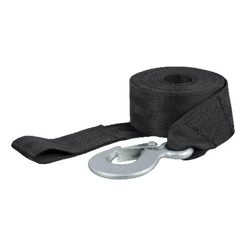 CURT 29451 20' Winch Strap with Snap Hook (1,100 lbs.)