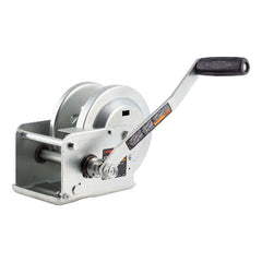 CURT 29615 Hand-Crank Brake Winch, 1,500 lbs, 5:1 Gear Ratio, 10.6" Handle