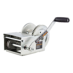 CURT 29625 Hand-Crank Brake Winch, 2,500 lbs, 15.8:1 Gear Ratio, 10.6" Handle
