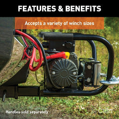 CURT 31010 Hitch-Mounted Winch Mount (Fits 2 Receiver)