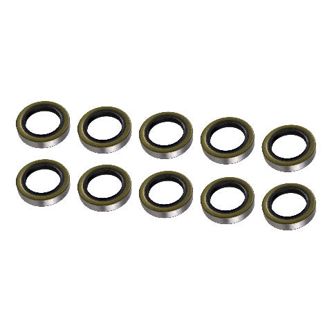 CURT 333961 Double Lip Grease Seal - 1.72" ID, 10-Pack