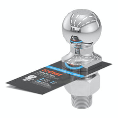 CURT 40002 1-7/8 Trailer Ball (1 x 2-1/8 Shank, 3,500 lbs., Chrome)