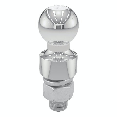 CURT 40033 2 Trailer Ball (1 x 2-1/8 Shank, 1 Rise, 6,000 lbs., Chrome)