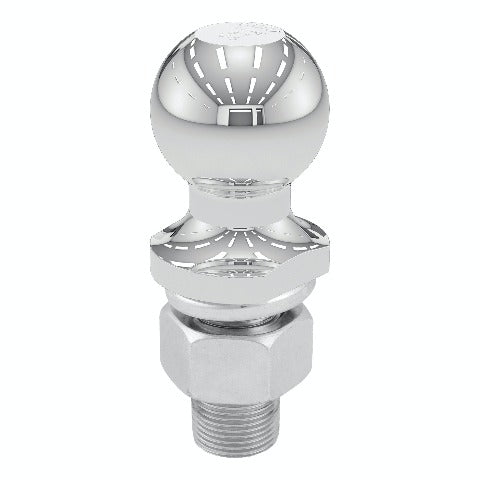 CURT 40062 1-7/8 Trailer Ball (1 x 2-1/8 Shank, 3,500 lbs., Chrome, Packaged)