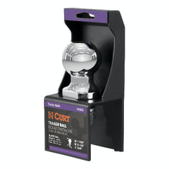 CURT 40063 1-7/8 Trailer Ball (3/4 x 2-1/8 Shank, 2,000 lbs., Chrome, Packaged)