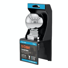 CURT 40068 2-5/16 Trailer Ball (1-1/4 x 2-5/8 Shank, 10,000 lbs., Chrome, Packaged)