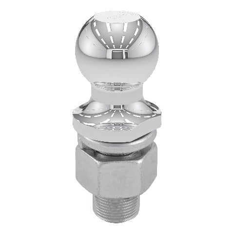 CURT 40069 2 Trailer Ball (1-1/4 x 2-5/8 Shank, 10,000 lbs., Chrome, Packaged)