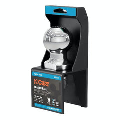 CURT 40069 2 Trailer Ball (1-1/4 x 2-5/8 Shank, 10,000 lbs., Chrome, Packaged)