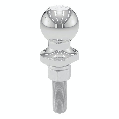 CURT 40071 1-7/8 Trailer Ball (3/4 x 3 Shank, 2,000 lbs., Chrome, Packaged)