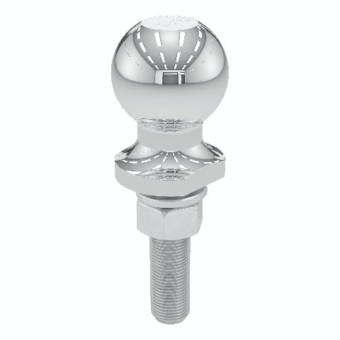 CURT 40073 2 Trailer Ball (3/4 x 3 Shank, 3,500 lbs., Chrome, Packaged)