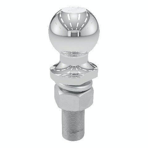CURT 40074 2 Trailer Ball (1 x 3 Shank, 6,000 lbs., Chrome, Packaged)