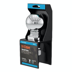 CURT 40075 2-5/16 Trailer Ball (1 x 3 Shank, 6,000 lbs., Chrome, Packaged)
