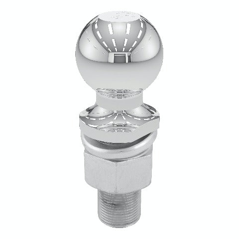 CURT 40076 2-5/16 Trailer Ball (1-1/4 x 3 Shank, 6,000 lbs., Chrome, Packaged)