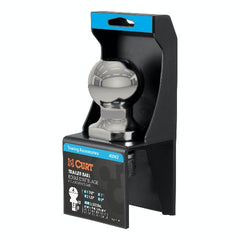 CURT 40081 1-7/8 Trailer Ball (1 x 2-1/8 Shank, 3,500 lbs., Stainless, Packaged)
