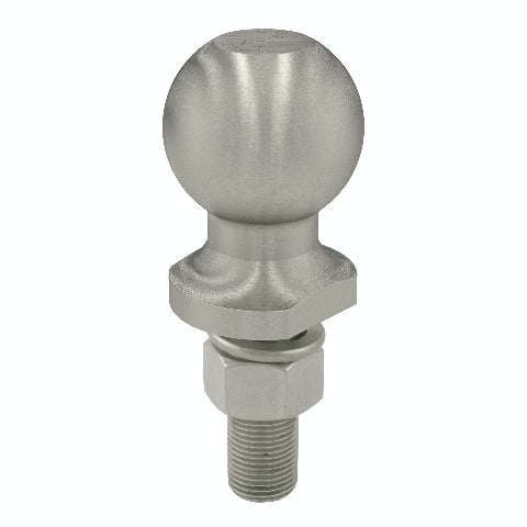 CURT 40082 2 Trailer Ball (3/4 x 2-1/8 Shank, 3,500 lbs., Stainless, Packaged)