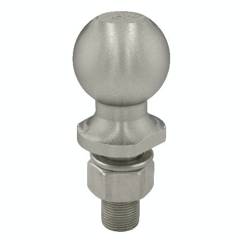 CURT 40084 2-5/16 Trailer Ball (1 x 2-1/8 Shank, 7,500 lbs., Stainless, Packaged)