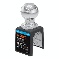 CURT 40164 2 Trailer Ball (3/4 x 1-3/4 Shank, 3,500 lbs., Chrome, Packaged)
