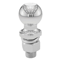CURT 40166 2 Trailer Ball (1 x 2-1/8 Shank, 6,000 lbs., Chrome, Packaged)