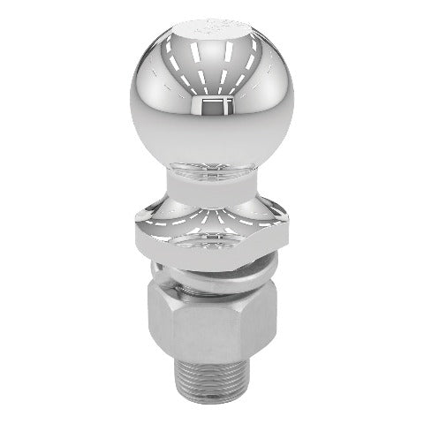 CURT 40170 2" Trailer Ball (1" x 2-1/8" Shank, 7,500 lbs., Chrome, Packaged)