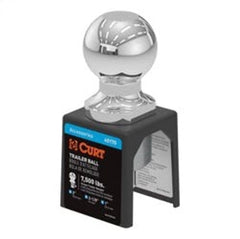 CURT 40170 2" Trailer Ball (1" x 2-1/8" Shank, 7,500 lbs., Chrome, Packaged)