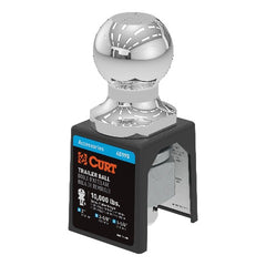 CURT 40190 2 Trailer Ball (1-1/4 x 2-5/8 Shank, 10,000 lbs, Chrome)